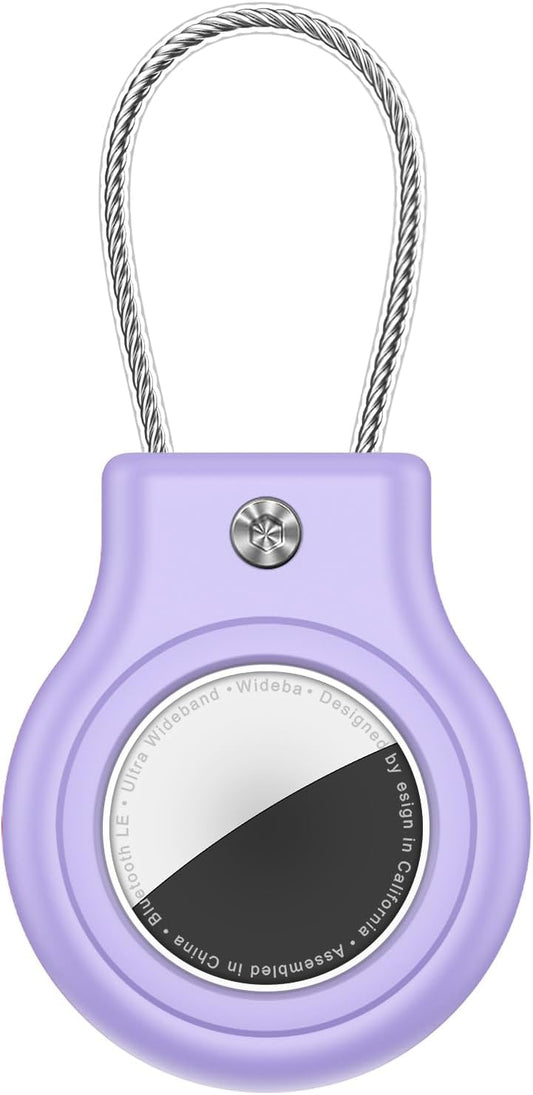 Waterproof Airtag Holder,Airtag Case with Secure Lock,Airtags Keychain for Apple Airtag,Anti-Lost Protective Cover Air tag Accessories for GPS Item Finder Tracker Luggage,Bag,Key,Pet,Cat Dog,Black