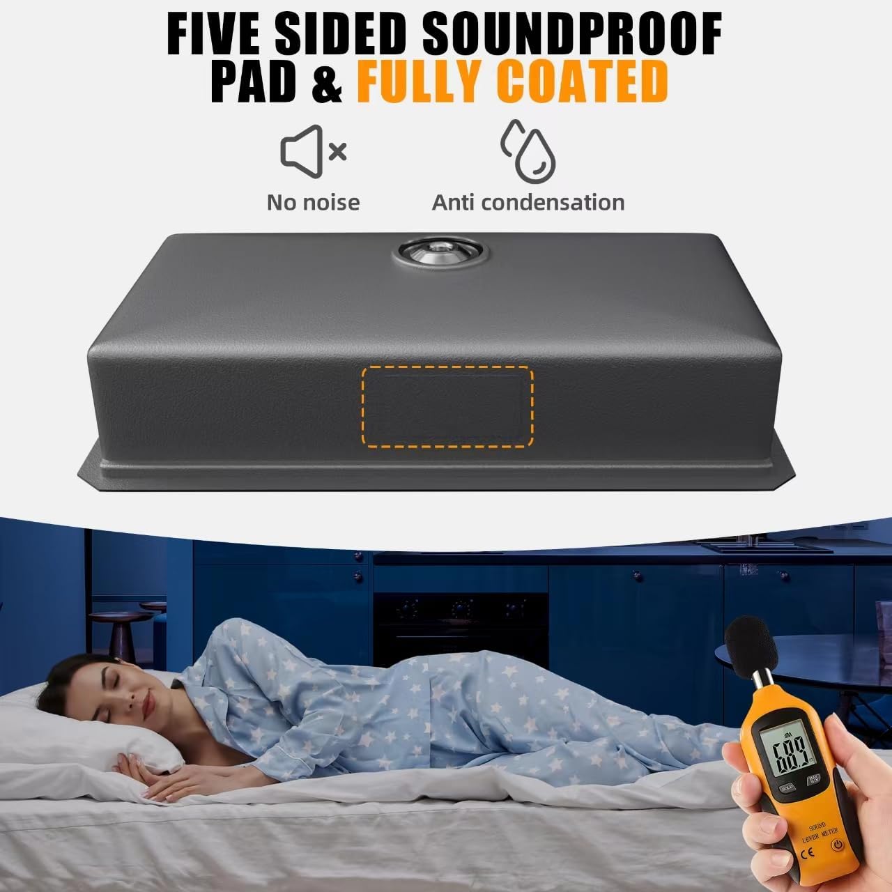 33 Inch Undermount Kitchen Sink Stainless Steel, 33x19 Undermount Workstation Sink Single Bowl Commercial 16 Gauge Stainless Steel Kitchen Black