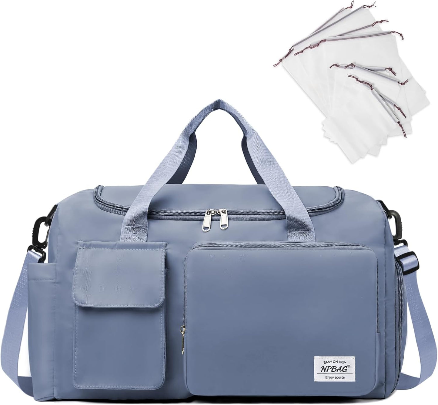 NPBAG Women Travel Duffel, Multi Functional Large Expandable Weekender Carry-on Tote, Gym Workout Overnight Bag, Mommy Hospital Bag for Labor and Delivery