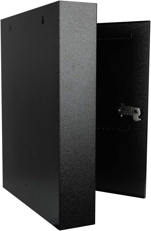 KYODOLED 100Keys Key Cabinet Organizer, Key Lock Box Wall Mount with Code, Large Keys Storage Combination Lock Box,17"x 12.99" x 3.26" (Black,100 Key)