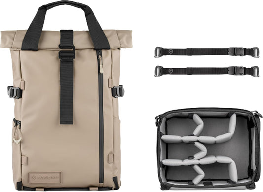 WANDRD All New PRVKE 21L V4: Camera Backpack and Photography Bundle - Weatherproof Travel and Photography Backpack, Bundle Includes 21L Bag, Camera Cube, Waist Straps, and Accessory Straps