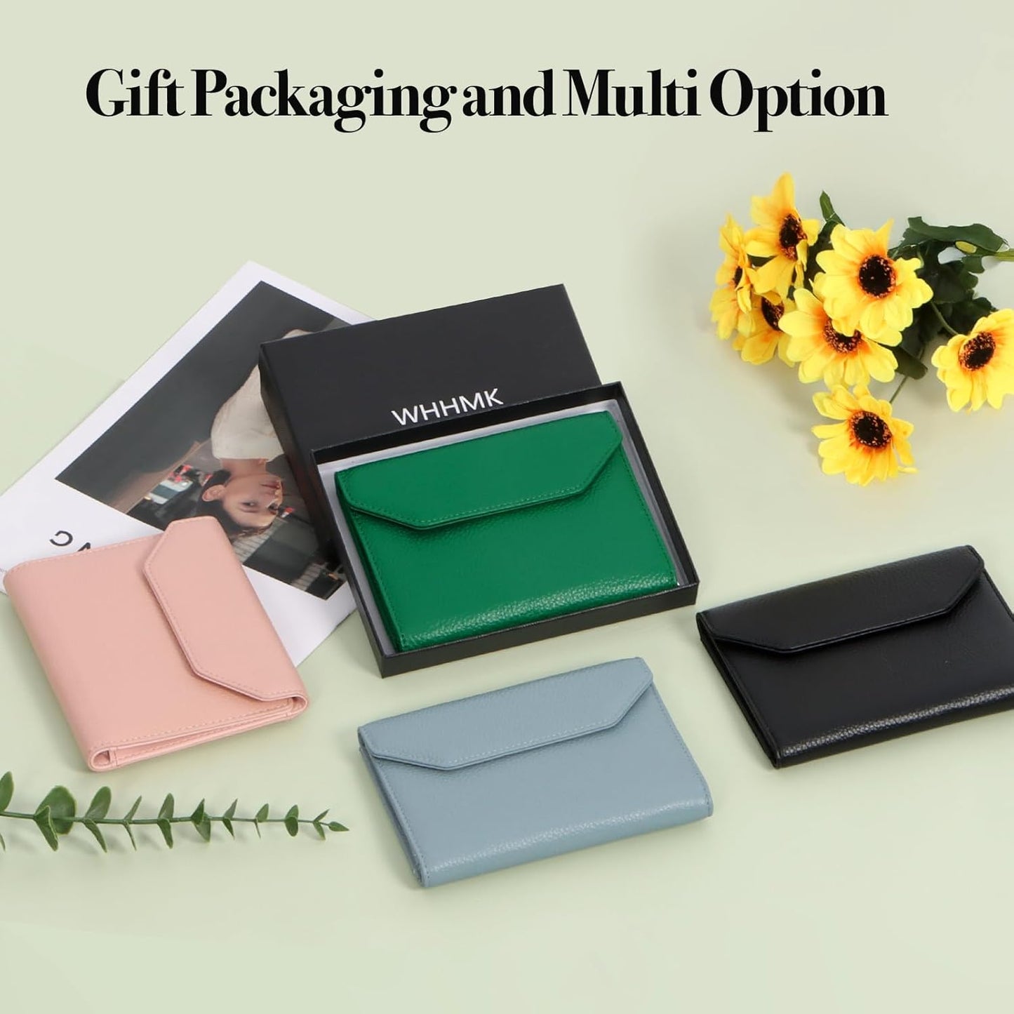 Leather Passport Holder for Travel,Passport Book Holder，Rfid Blocking Travel Wallet Protect Your Card Security, Travel Document Organizer for Men Women,Airport Essentials Gift (Black)