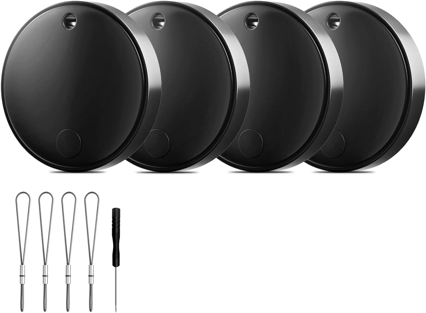 2025 Bluetooth Tracker Smart Finder for Apple Find My[Apple MFi Certified，iOS Only], iPhone Tags Key Finder Luggage Tracker for Bags, Luggage, Wallet, Bicycle, Replaceable Battery