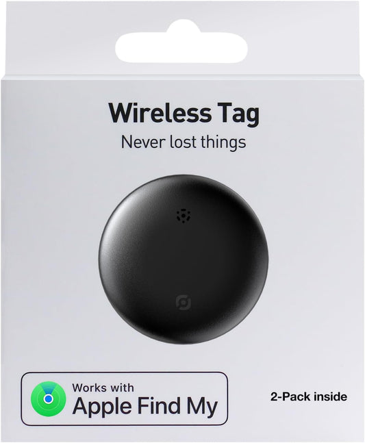 2025 New [Apple MFi Certified] Air Tracker Tags-2 Pack, Smart Tracker, Item Finder for Apple Find My App(iOS Only), Tracker Tag Locator for Keys, Luggage, Satchel, Backpack etc