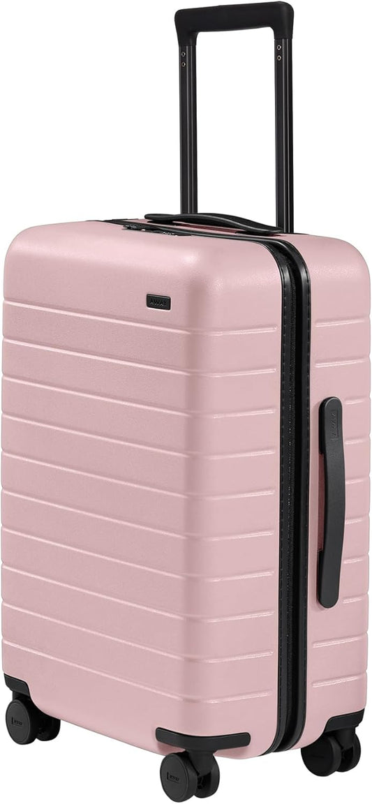 Away Bigger Carry-On Luggage, Lightweight Hardside Large Suitcase with Spinner Wheels, TSA Lock, Airline Approved, Blush Pink
