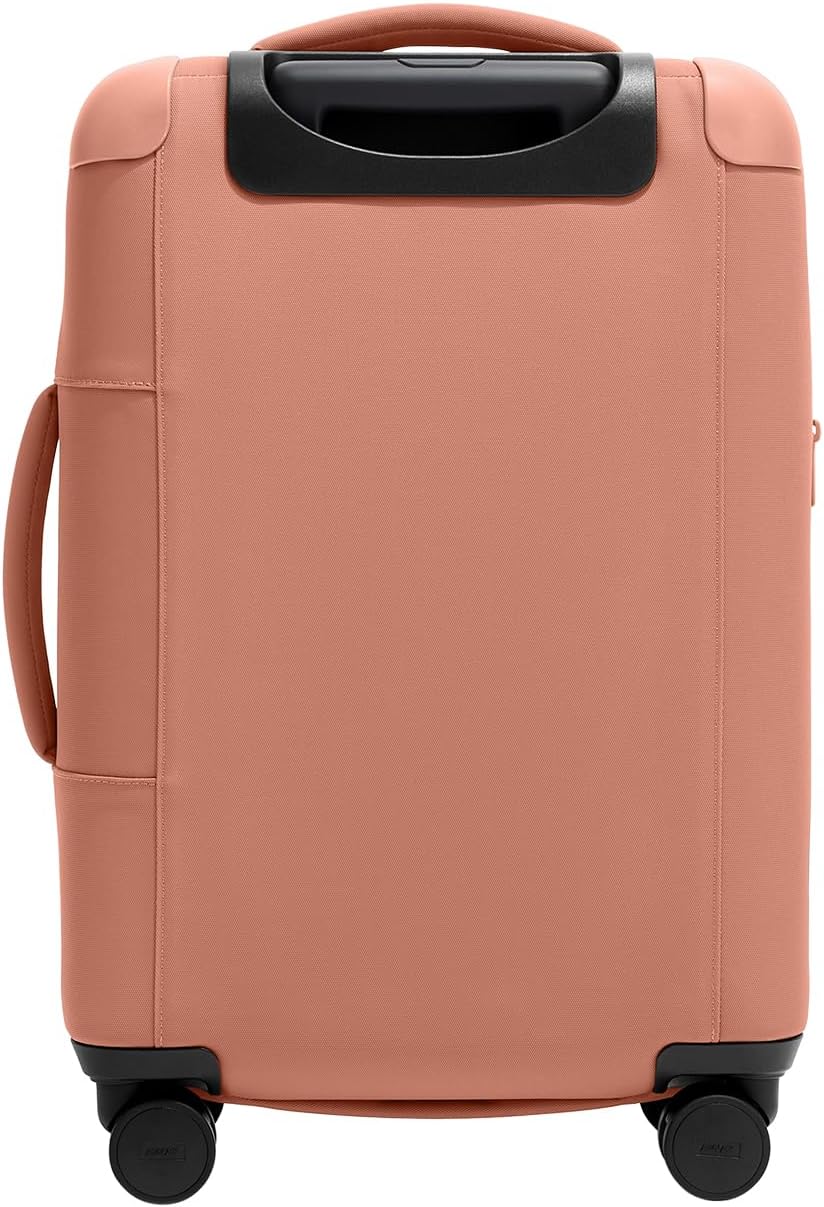 Away Softside Carry-On Suitcase, 22 Inch Lightweight, Expandable High-Strength Nylon Luggage With Spinner Wheels, Meets Requirements for Most Major Airlines, Clay Pink