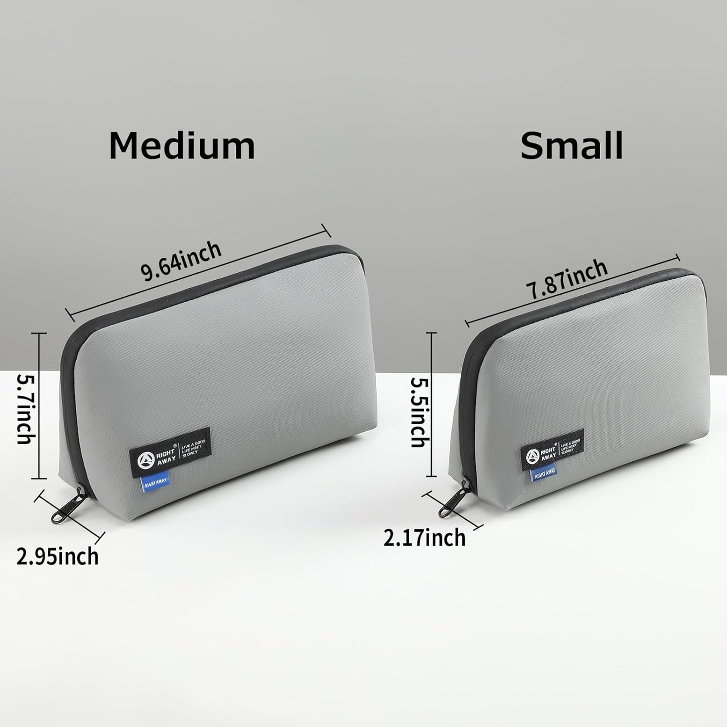 RIGHT AWAY Electronic Organizer,Waterproof Travel Accessories Storage, Tech Pouch for Cord, Power bank, Airpods, Daily Items