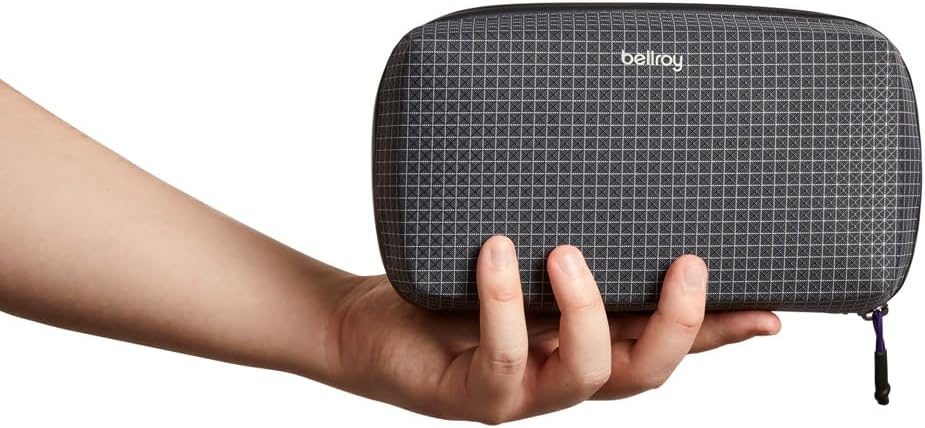 Bellroy Tech Kit (Tech Accessories Organizer Pouch, Zipper Closure Design, Stores Power Bank, Phone Charger, Cables & More, Internal)