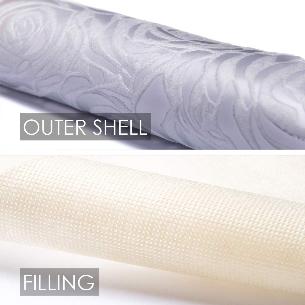 PRANDOM Large Storage Boxes with Lids [5-Pack] Fabric Decorative Storage Bins Cubes Organizer Containers Baskets with Handles for Closet Grey 17.5x11.8x11.8 In For 6+ Year Old Boys and Girls