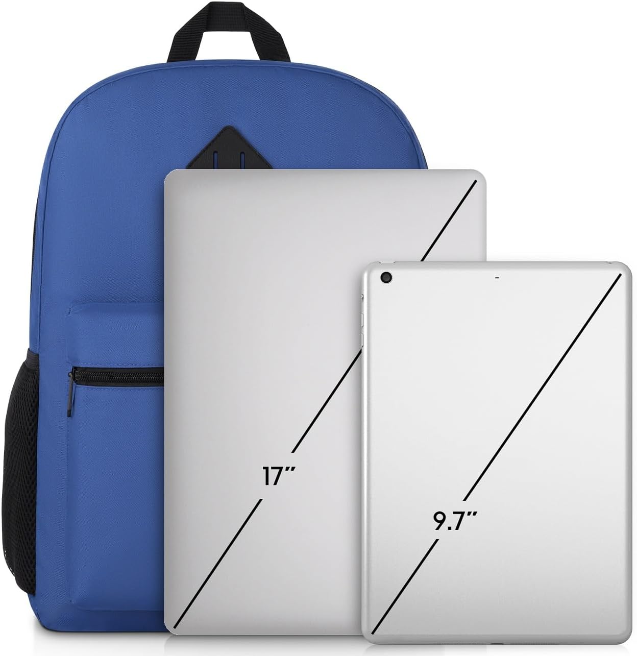 17.3 inch School Backpack,Classic Bookbag Backpack with USB Port for High School College Students Travel