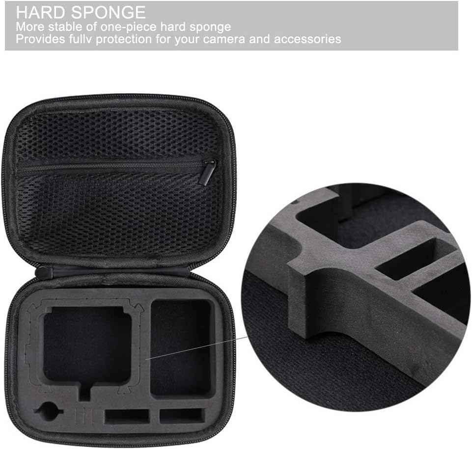 SUREWO Surface-Waterproof Carrying Case Compatible with GoPro Hero 13/12/11/10/9/8/7/(2018)/6/5 Black,DJI osmo action,AKASO/Campark/YI Action Camera and More