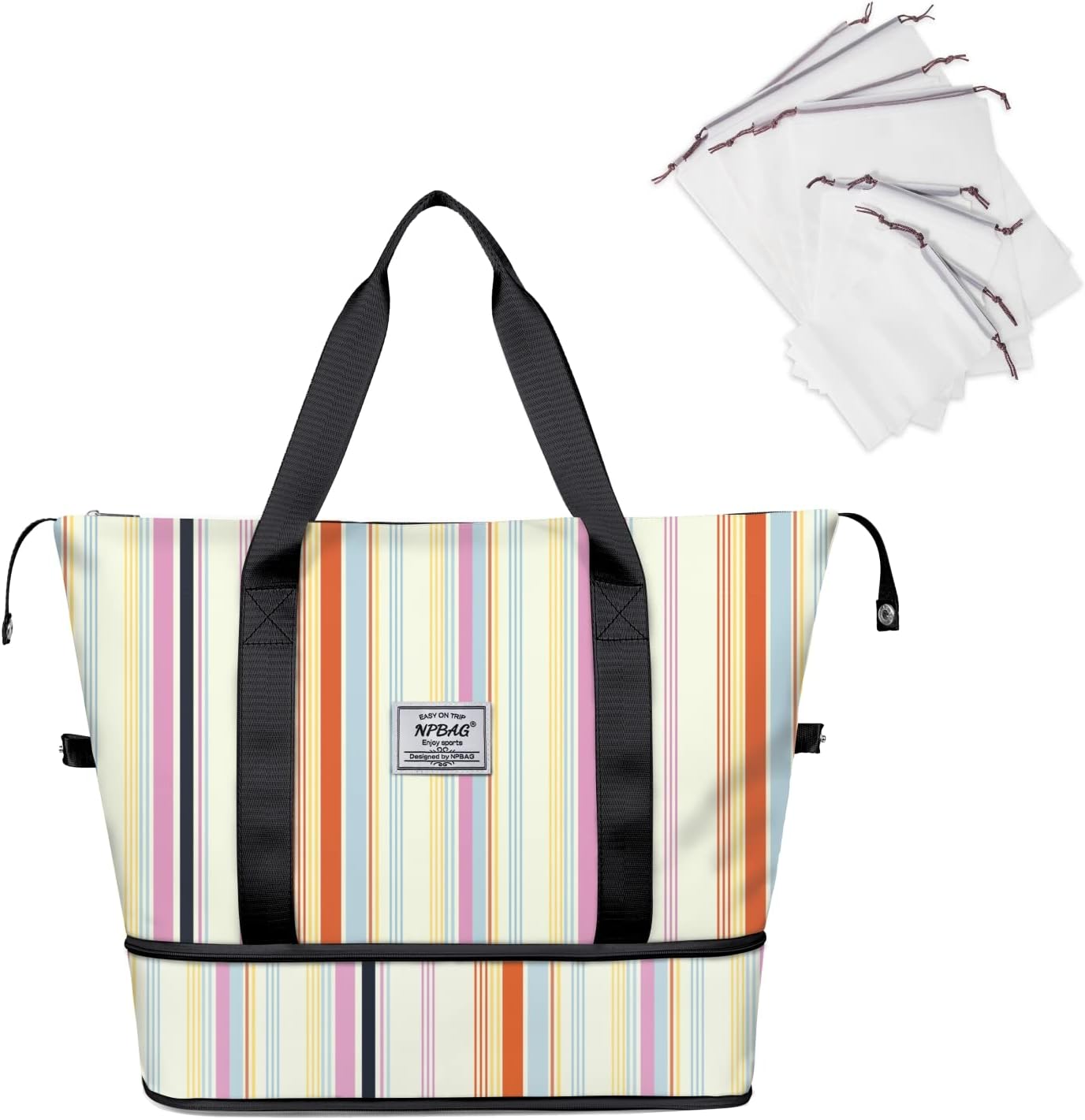 NPBAG Women Travel Duffel, Multi Functional Large Expandable Weekender Carry-on Tote, Gym Workout Overnight Bag, Mommy Hospital Bag for Labor and Delivery