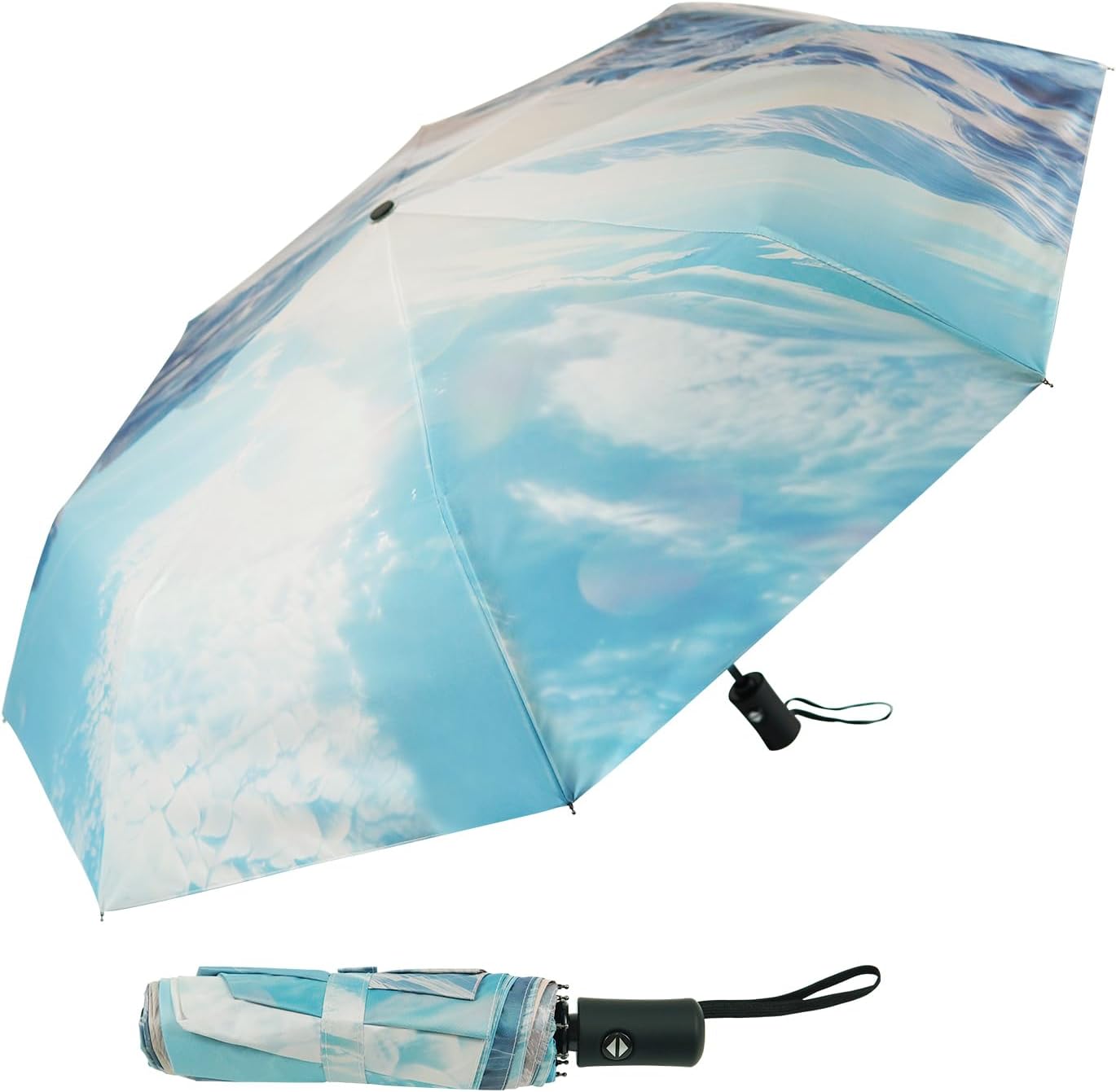 SY COMPACT Travel Umbrella Windproof Automatic Umbrellas Small Compact UV Sun Protection Factory Outlet Umbrella