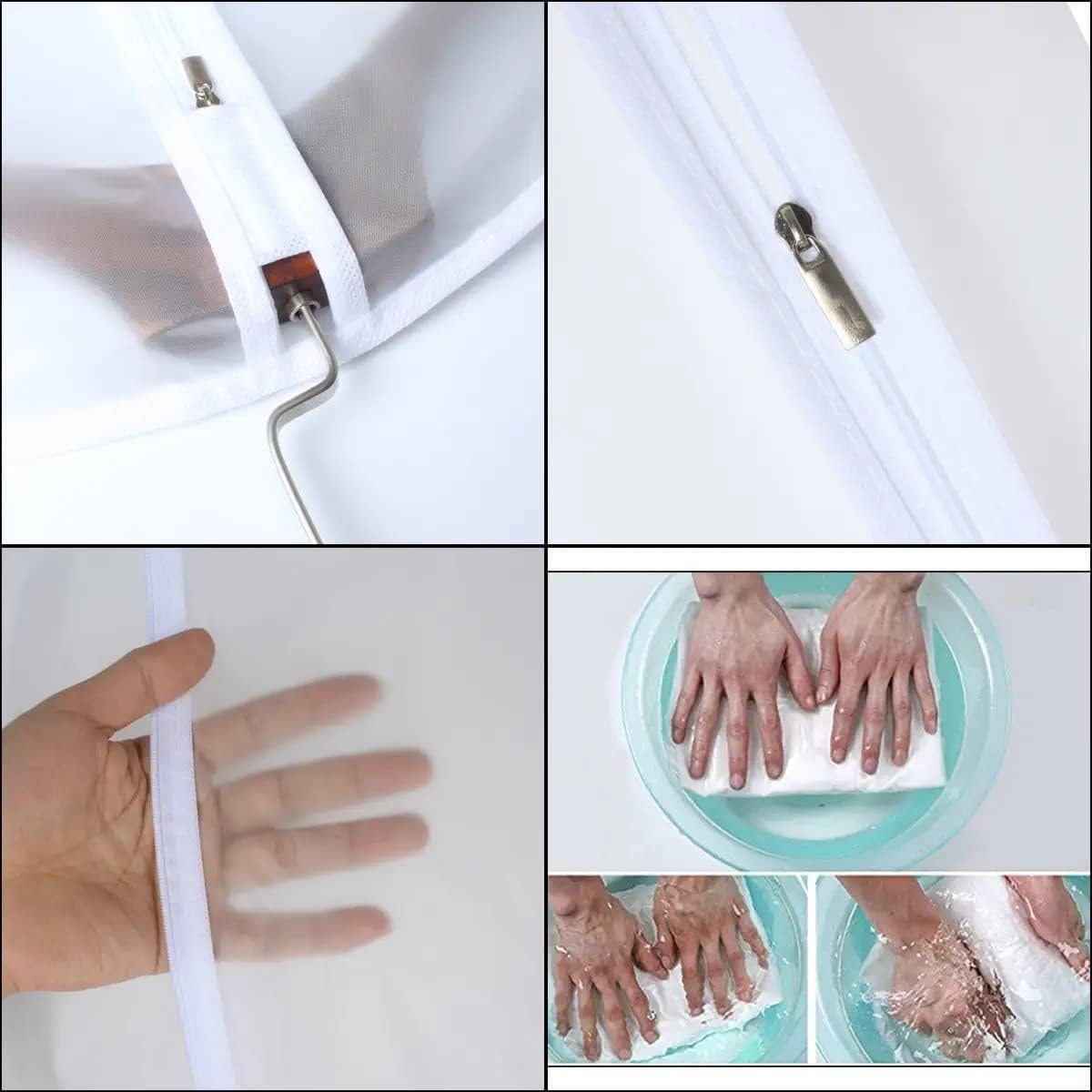 Garment Bags for Hanging Clothes (Set of 12) Travel Garment Bag with Zip Clothes Garmet Bag Shirt Suit Travel Bags for Men Closet Cover for Open Closet Storage (White 24'' x 48'')