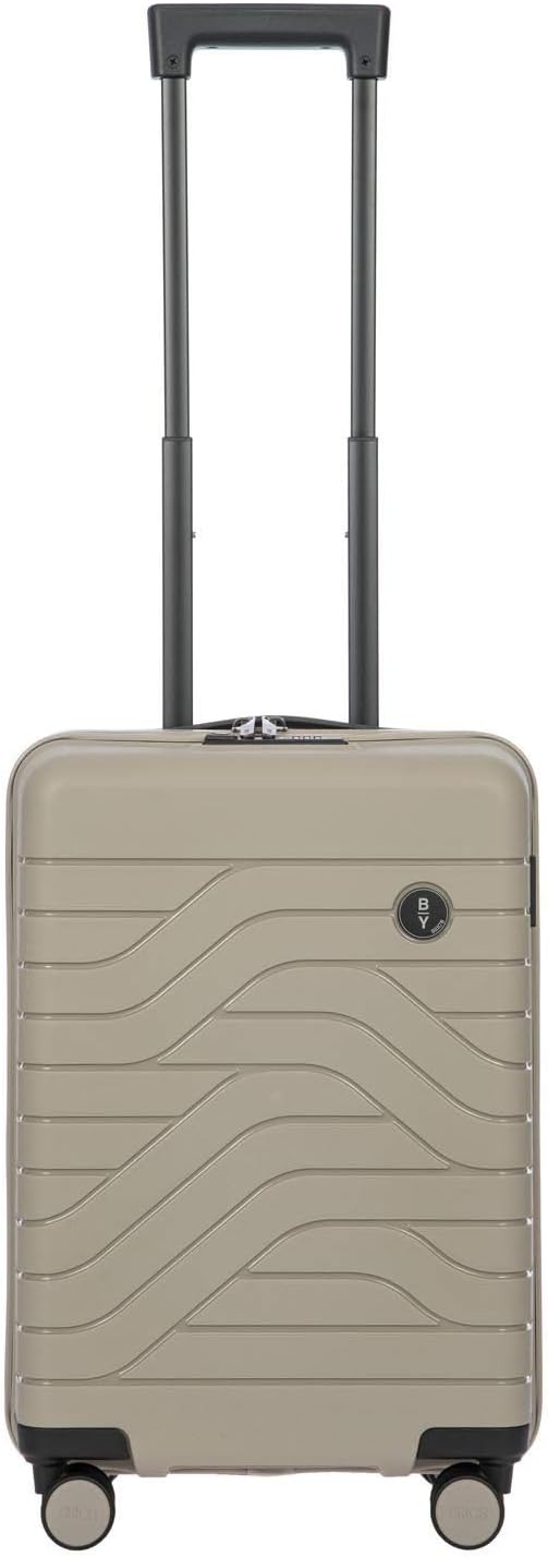 Bric's B|Y Ulisse Spinner Carry-On Suitcase, Lightweight Expandable Hard Shell Luggage with TSA Lock and Smooth 360° Wheels 21 Inch – Dove Grey