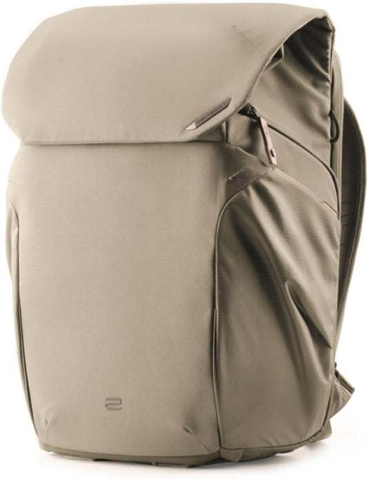 PGYTECH OneGo 2 Camera Backpack 20L with Laptop/iPad Compartment Waterproof Camera Backpack for Urban & Travel Photography – Compatible with Sony/Canon/Nikon/DSLR/SLR Mirrorless Cameras, Sand Khaki