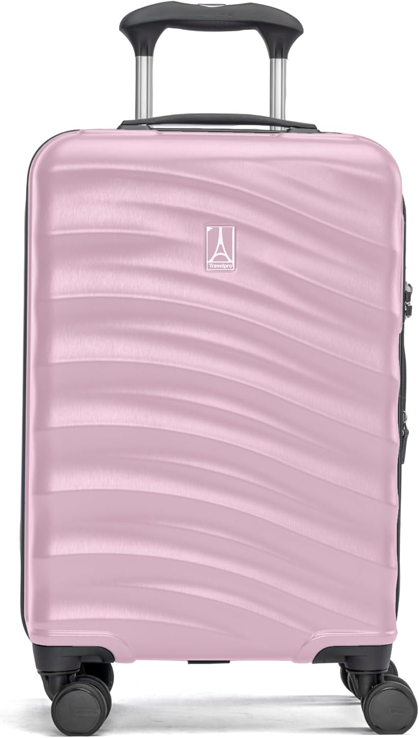 Travelpro Maxlite Air V2 Hardside Expandable Carry on Luggage, 8 Spinner Wheels, Lightweight Hard Shell Suitcase, TSA lock, Pink, Compact Carry On 20-Inch