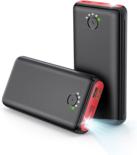 Portable Charger Power Bank 40000mah, USB C Fast Charging 22.5W External Battery Pack Phone Charger Quick Charge with 3 Outputs & 2 Inputs for iPhone Android Samsung Travel Essentials Camping