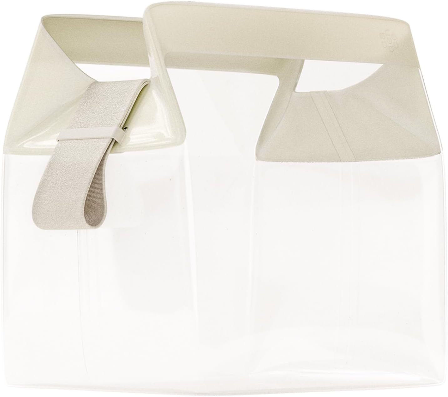 Cadence Parcel - Clear Kit with Magnetic Closure - Durable and Leak-Resistant Travel Toiletry Kit - Modular Design - Hygiene Bag for Travel Essentials - 2 Qt - Pebble