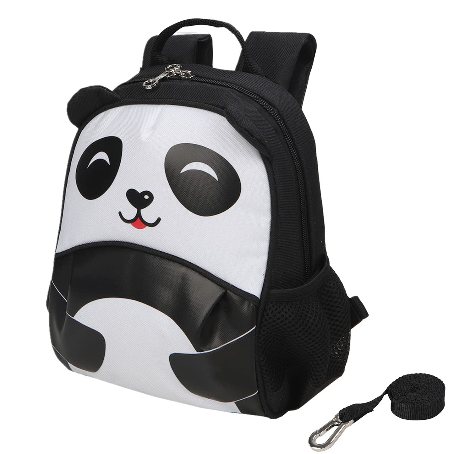 yodo Kids Insulated Toddler Backpack with Safety Harness Leash and Name Label - Playful Preschool Lunch Boxes Carry Bag, Panda