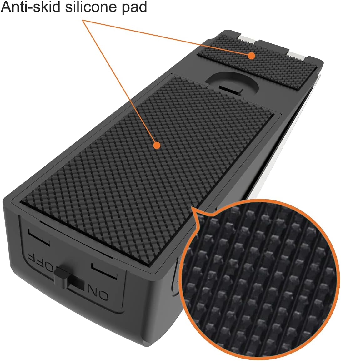 4 Packs Upgraded Door Stop Alarm Portable Wedge Door Stoppers Security Alarm 120db Entrance Alert Loud Door Stop Alarm for Travel Home Apartment or Dorm (4 Packs)