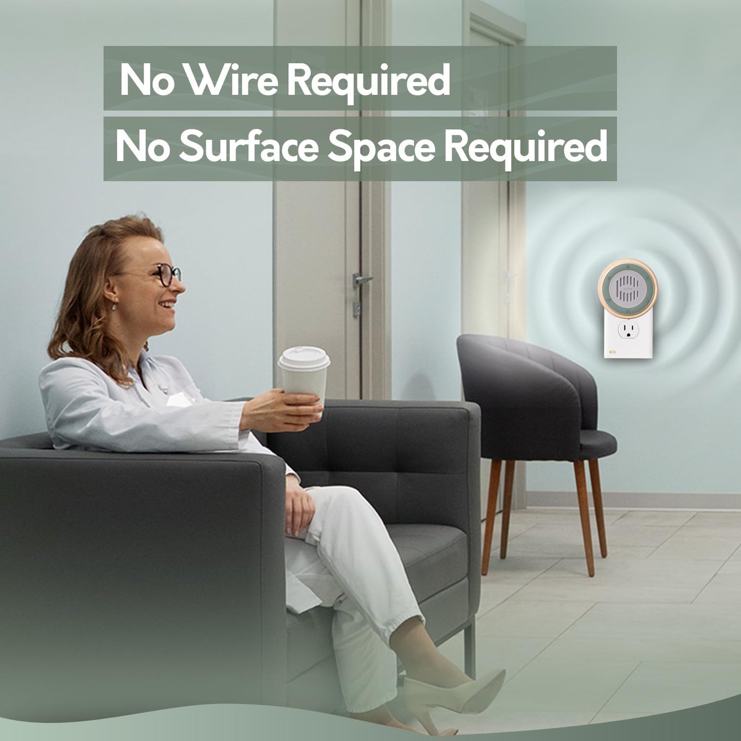 (3 Pack) Calm Me White Noise Machine for Office Privacy & Noise Canceling, Plug in Wall Sound Machine for Therapy Office Used in Hospitals Clinics & Spas, 20 Soothing Natural Sounds, Compact Design.