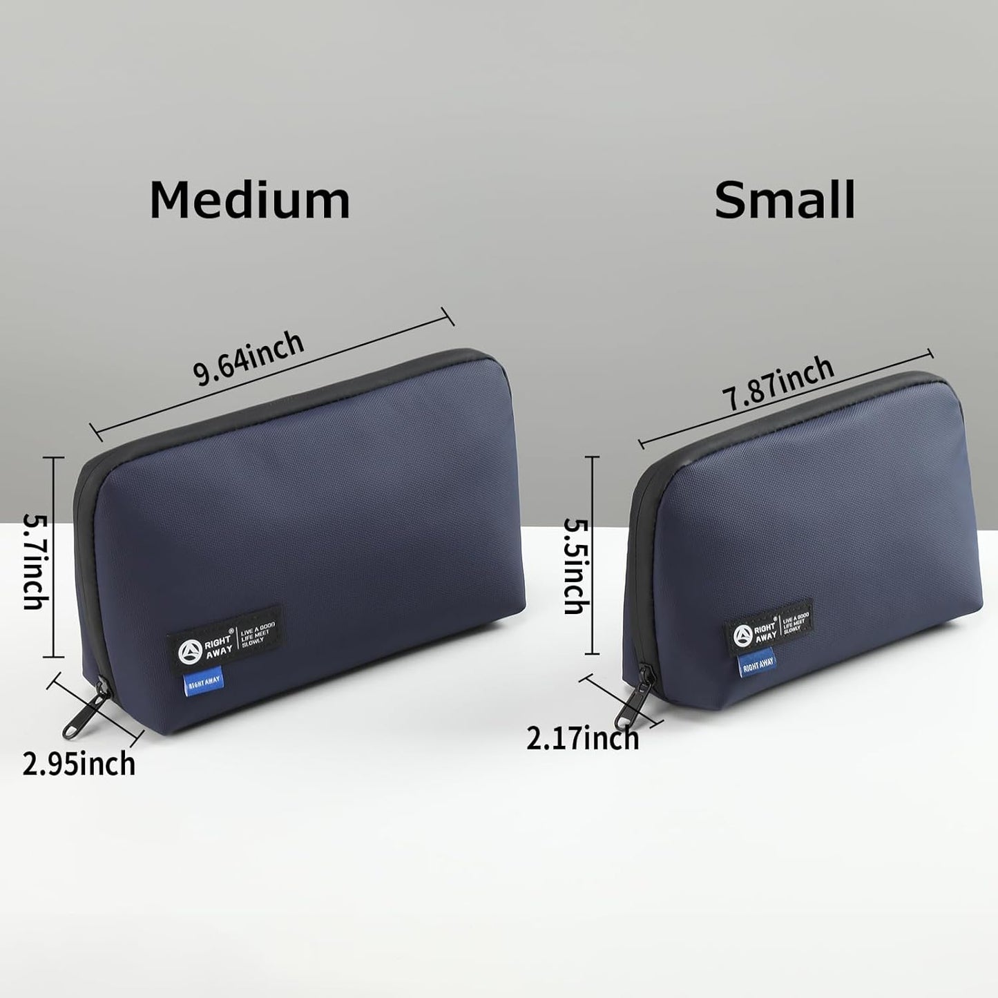 RIGHT AWAY Electronic Organizer,Waterproof Travel Accessories Storage, Tech Pouch for Cord, Power bank, Airpods, Daily Items