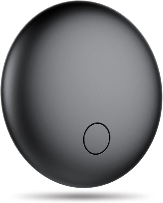 2024 Air Tracker Tags 1-Pack, Smart Tag Works with Find My App (iOS Only), Key Finder, Luggage Tracker, Bluetooth Tracker Tag for Backpacks, Wallet, Worldwide Tracking, Replaceable Battery(Ink Black)