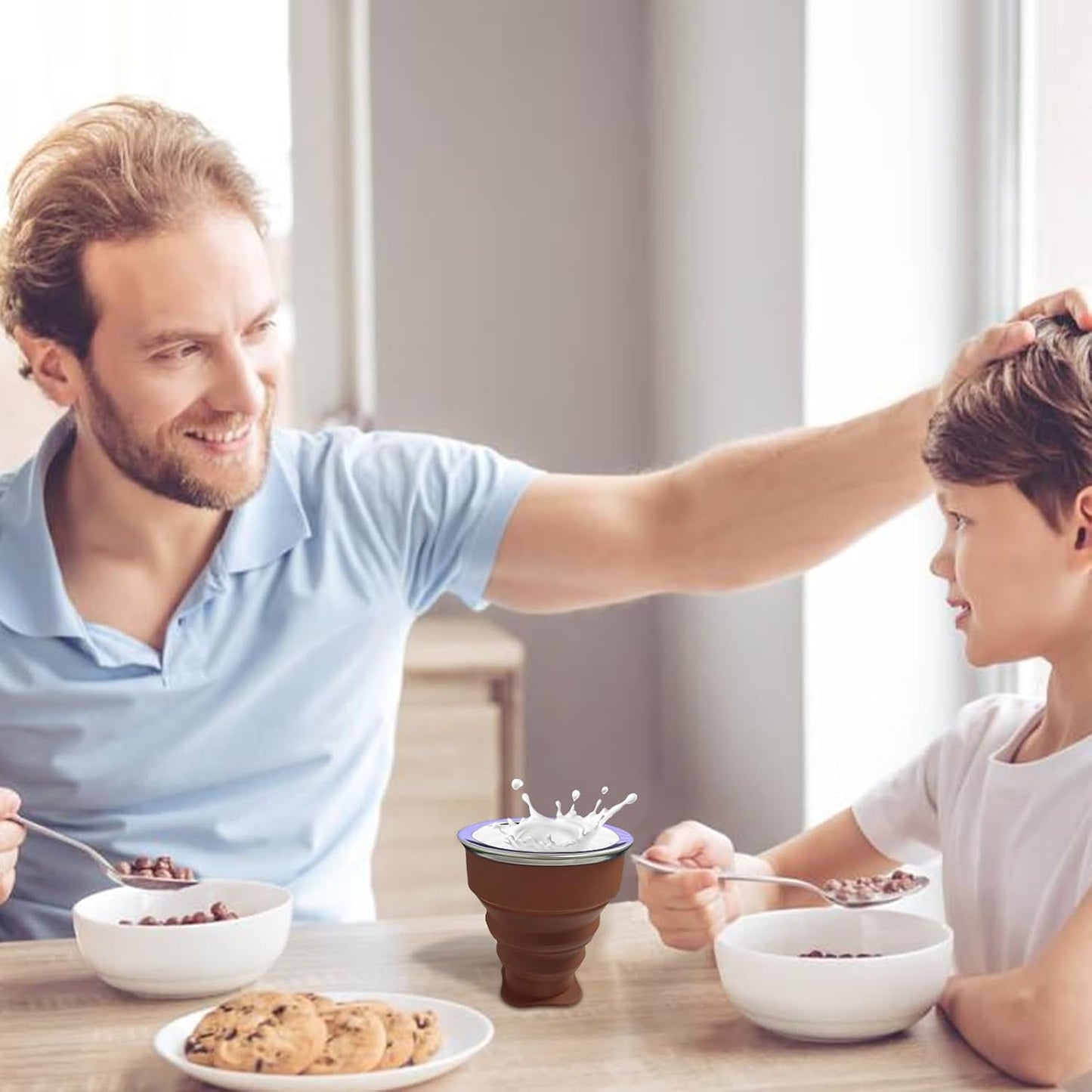 200ML Collapsible Cup- Silicone Foldable Expandable Folding Drinking Cup -Reusable Portable Mugs-Cup For Travel, Camping, Hiking, Holiday Vacation, Outdoor Sports Coffee