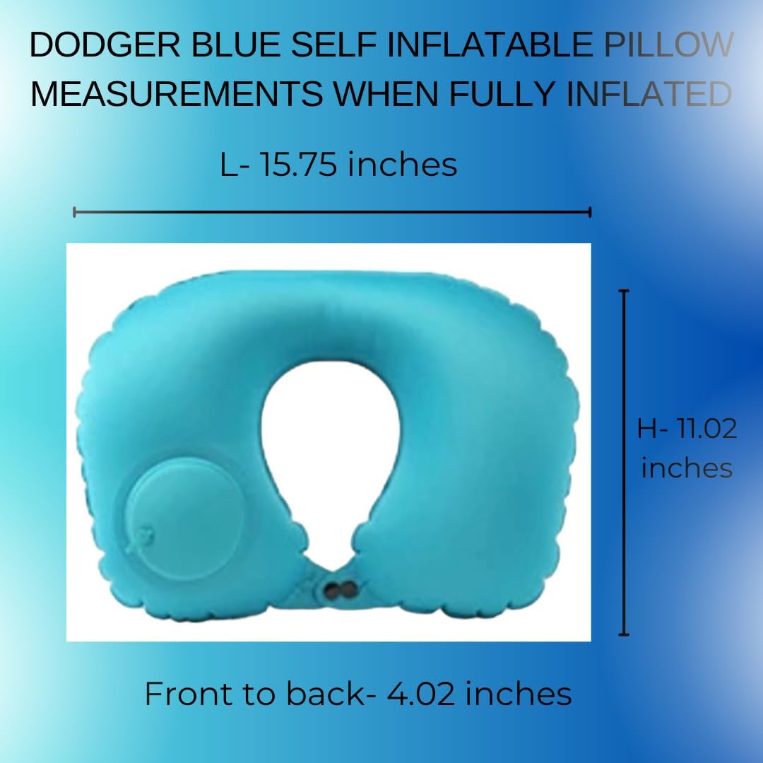 Vorgato Luxury- Airplane Pillow - Inflatable Travel Pillow - Airplane Essentials - Travel Neck Pillow - Inflatable Neck Pillow for Traveling - Neck Pillows for Travel - Blow Up Airplane Pillow