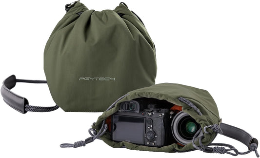 PGYTECH OneGo Drawstring Small Camera Bag, Soft Cute Camera Pouch Handbag compatible with Mirrorless Cameras/Nikon/Canon/Sony/Fuji Camera Case