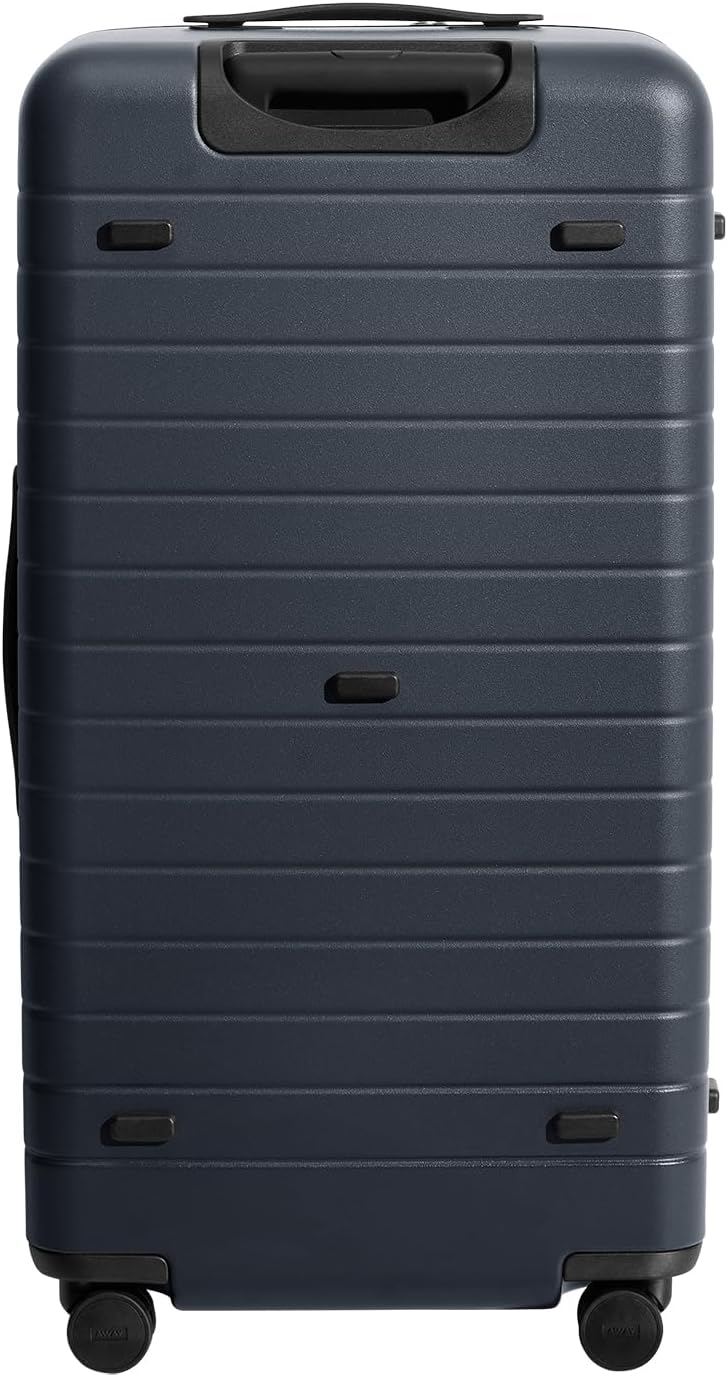 Away Large Trunk Luggage, 31 Inch Hardside Suitcase with Spinner Wheels, Lightweight & Durable, TSA Lock, Ideal for Long Trips, Navy Blue