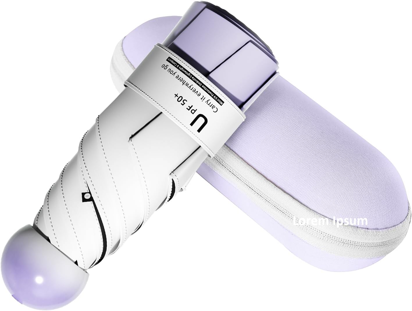 BAODINI Travel Mini Umbrella for Purse With Case Small Compact UV Sun Protection Sun Lightweight Tiny Pocket Umbrella for Women Kids and Men