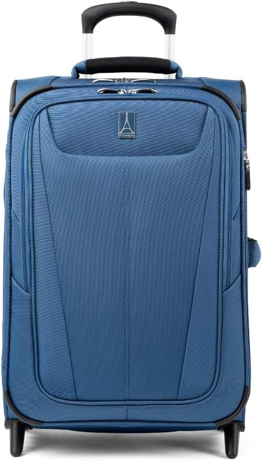 Travelpro Maxlite 5 Softside Expandable Upright 2 Wheel Carry-on Luggage, Lightweight, 22-Inch — Ensign Blue