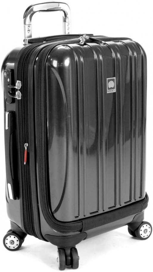 DELSEY PARIS Helium Aero Hardside Expandable Luggage with Spinner Wheels, Black, Carry-On 19 Inch