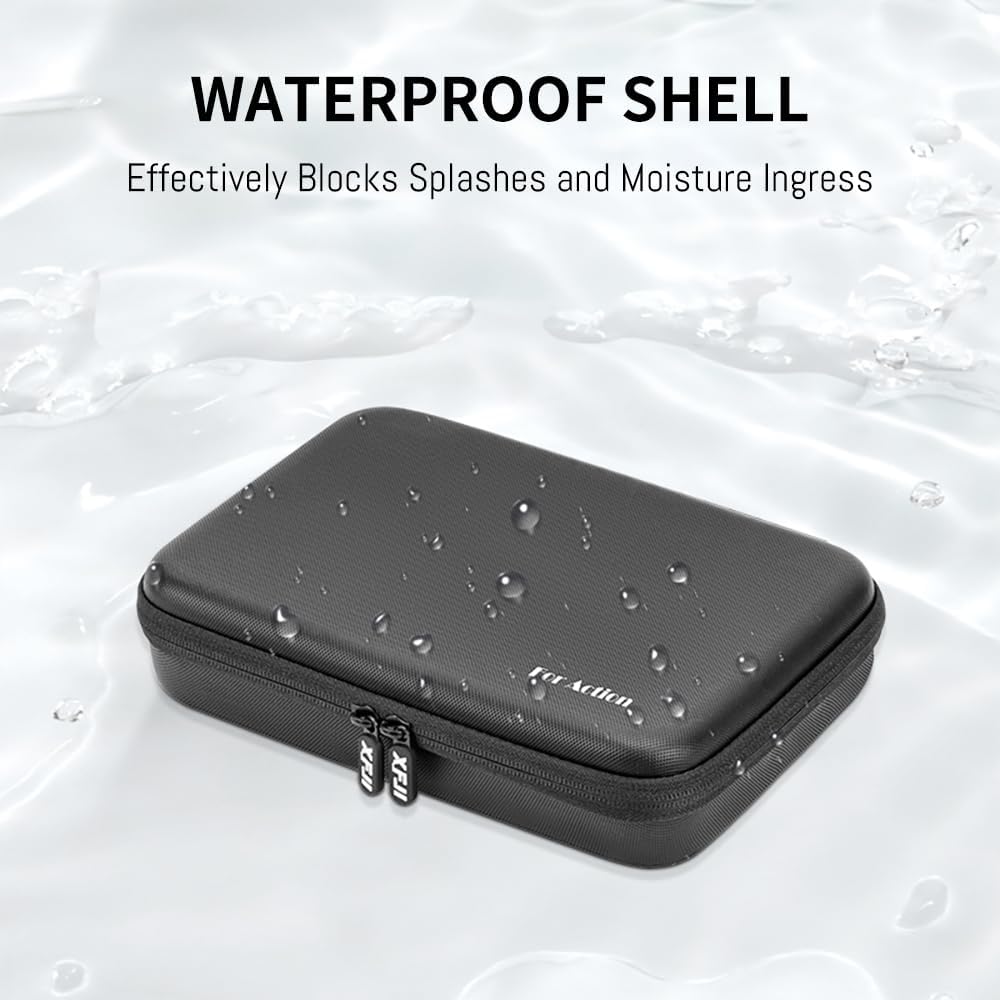 Osmo Action 5 Pro Carrying Storage Case for DJI Osmo Action 5 Pro/Action 4 3, Surface Waterproof Travel Portable Hard Bag Compatible With DJI Osmo Action 5 Pro/4/3 Adventure Combo Outdoor Travel kit