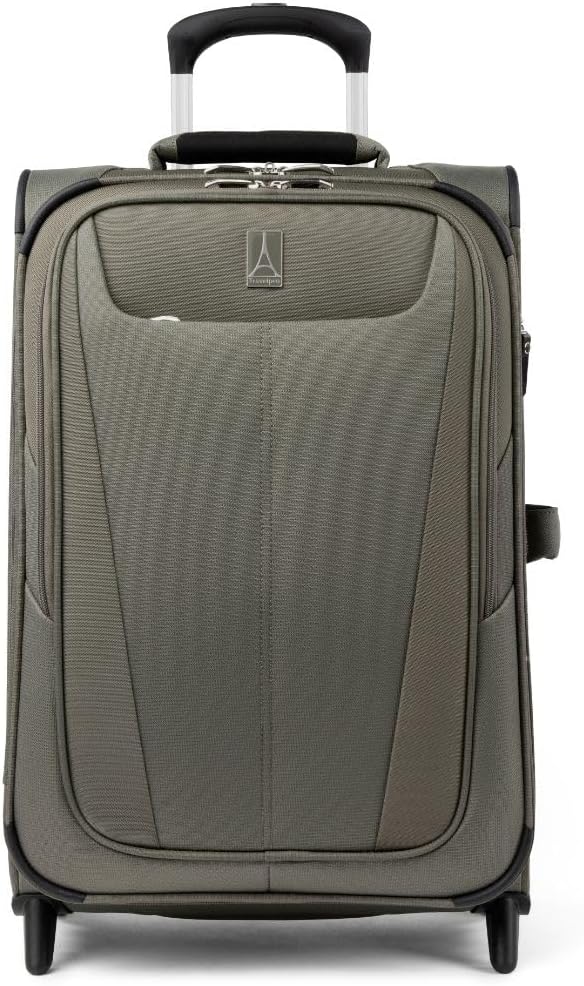 Travelpro Maxlite 5 Softside Expandable Upright 2 Wheel Carry-on Luggage, Lightweight, 22-Inch — Slate Green