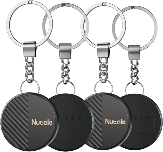 NutaleTag Key Finder 4 Pack - Only iOS - Bluetooth Smart Item Tracker Tag - Work with Find My - Keep Track of The Items That Matter Most - Find Keys Device or Car Key