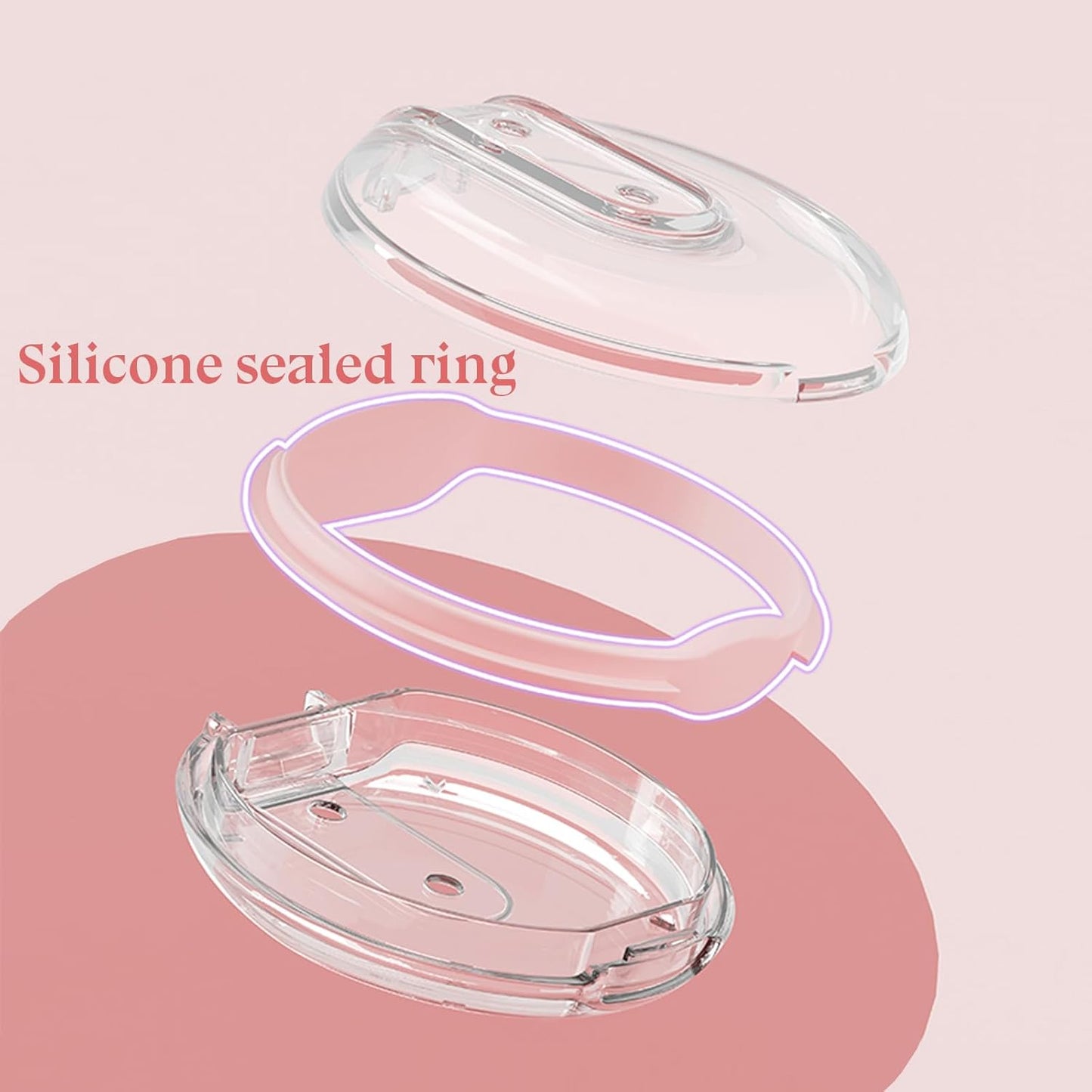 1 Pack Easy-to-Hold Small Round Pink Pill Organizer with Decorative Strap, 4 Compartments, Compact Travel Pill Box Case, Portable and Moistureproof to Store Vitamins, Medication and Supplements