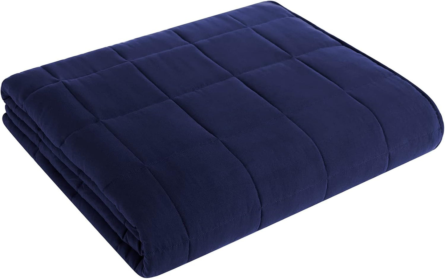 L'AGRATY Weighted Blanket - 88"x104" 20lbs Cooling Breathable Heavy Blanket Microfiber Material with Glass Beads for Adult All-Season Summer Fall Winter Soft Thick Comfort