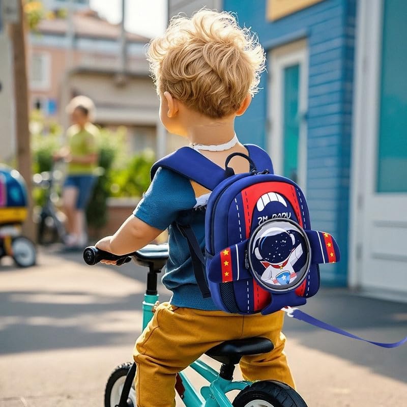 Padgene Toddler Backpacks Kids Preschool Backpack Waterproof Neoprene Animal Schoolbag Lunch backpack 3D Cartoon Mini Travel Bag for Boys Girls Ages 3-5