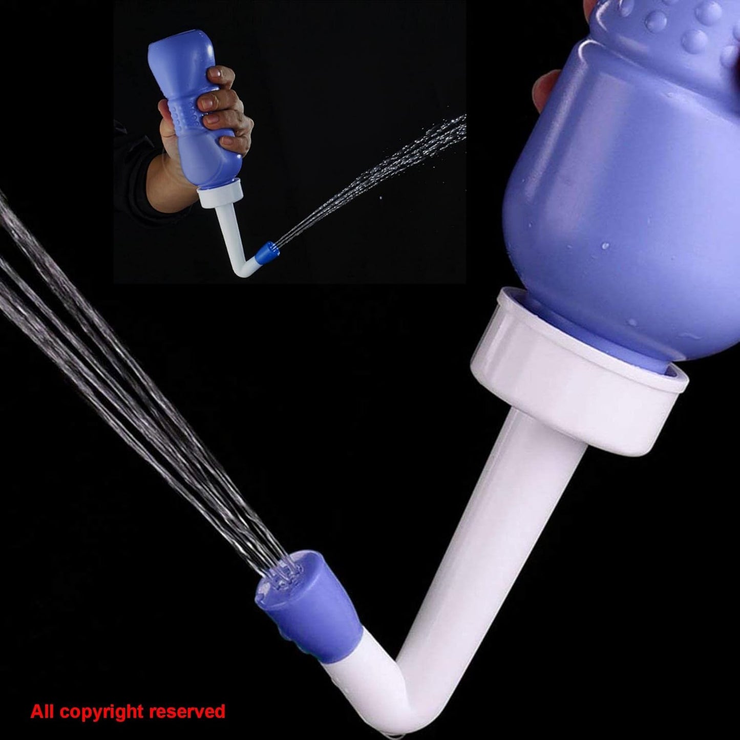 2PCS Blue+Green Peri Bottle for Postpartum Essentials, Feminine Care - 15oz Peri Bottle for Postpartum Perineal Care- Baby Travel Bathing kit, Portable Bidet for Travel,Birth Tears, Hemorrhoids, Pain