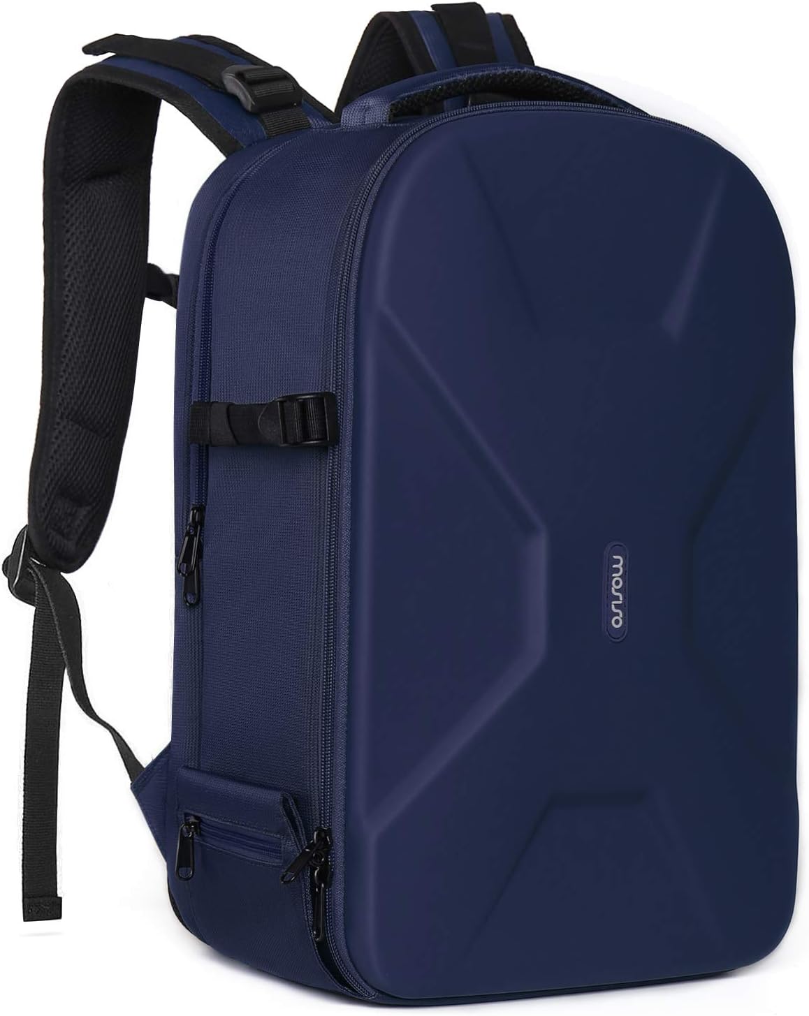 MOSISO Camera Backpack, DSLR/SLR/Mirrorless Photography Camera Bag 15-16 inch Waterproof Hardshell Case with Tripod Holder&Laptop Compartment Compatible with Canon/Nikon/Sony, Navy Blue