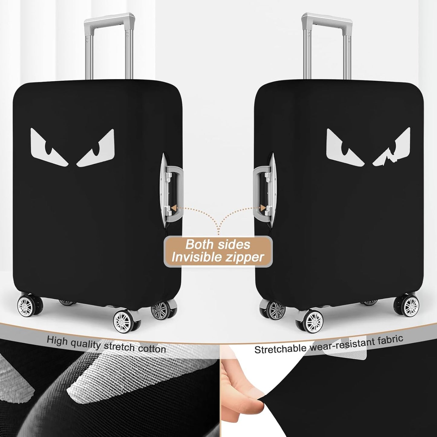 3 PCS Thicken Elastic Luggage Cover Protectors for TSA Approved 20" 24" 28" suitcase covers for luggage,Waterproof Dustproof Anti-scratch Travel Suitcase Cover Set