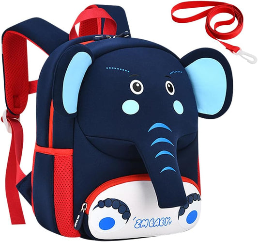 Padgene Toddler Harness Backpacks Safety Leash Kids Anti Lost Kindergarten Preschool Backpack Neoprene Lightweight Animal Schoolbag 3D Cartoon Dinasour Mini Travel Bag for Boys Girls Ages 3-5
