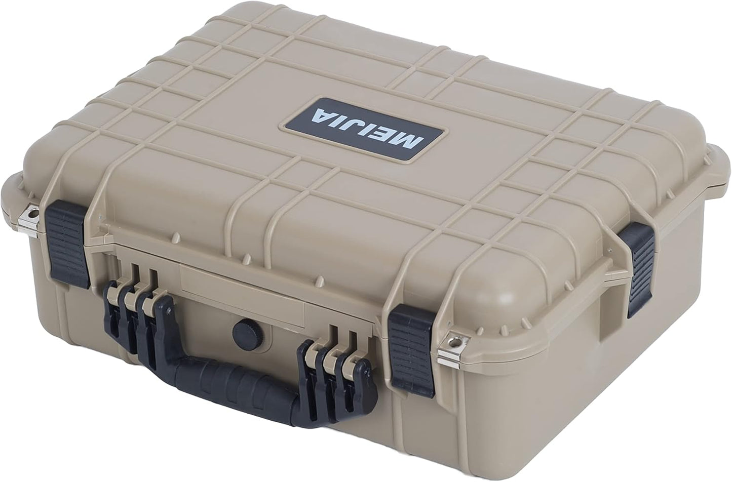 MEIJIA Portable Waterproof Protective Case,Hard Camera Case,Customized Fit Foam Inserted, Elegant Black,Fit for Camera, Equipments, Lens,Drones(Black)