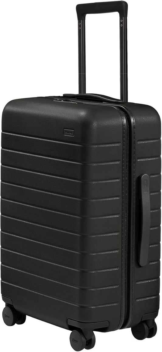 Away Bigger Carry-On Luggage, Lightweight Hardside Large Suitcase with Spinner Wheels, TSA Lock, Airline Approved, Jet Black