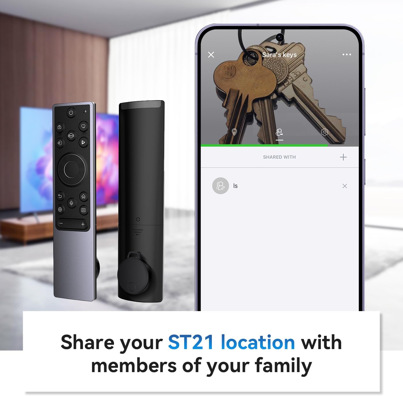 ST21 2-Pack, Keys Finder, Bluetooth Tracker and Item Locator for Keys, Bags, and More; Phone Finder, Android and iOS Compatible, Water Resistance, Replaceable Battery