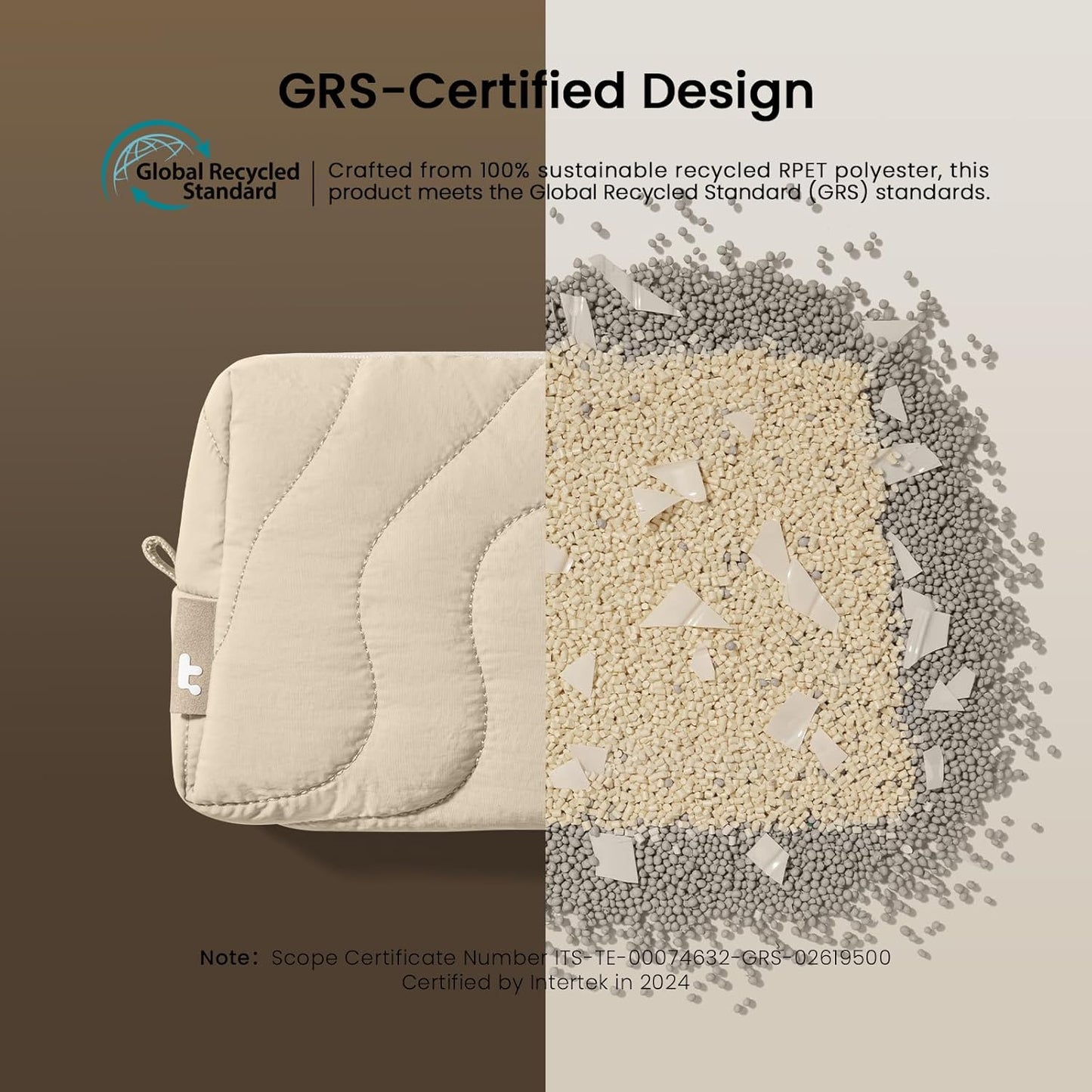 tomtoc Electronics Organizer Travel Case, Soft Puffy Organizer Bag Birthday Christmas Gifts Travel Essentials for Women Girls, Portable Accessory Tech Pouch Storage for Charger, Cord, Cable, Phone