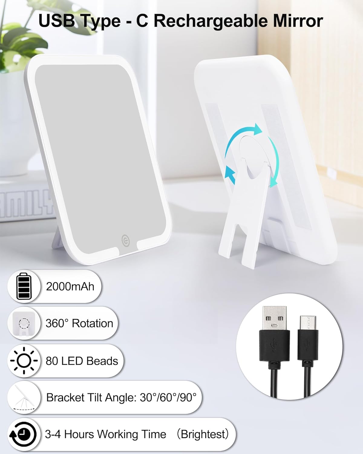 Chomeiu Makeup Bag with LED Mirror, Travel Makeup Case for Women and Makeup Artists Cosmetic Organizer Large Make Up Bags with Light Up Mirror, 3 Color Lights, Adjustable Dividers, Quilted Green